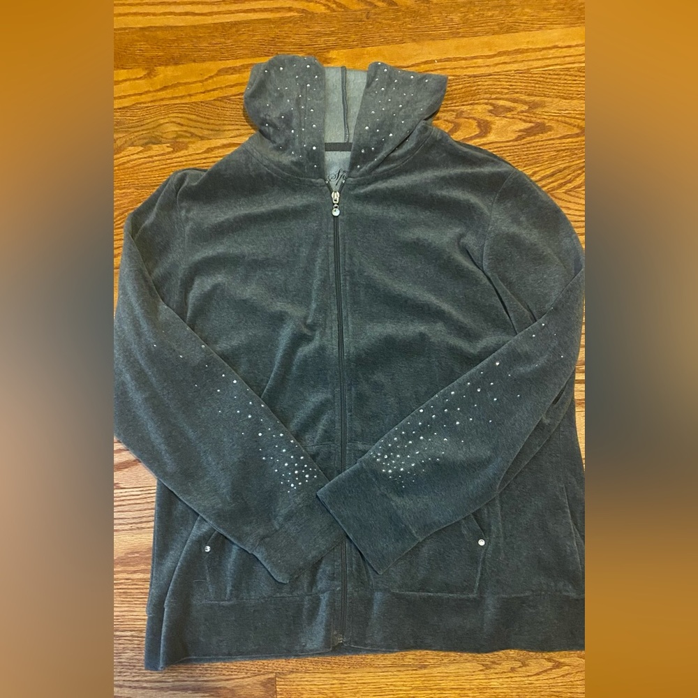 Style & Co Gray zip up jacket